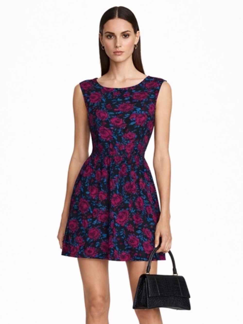 Forever 21 Rose Printed Dress 🌹 Size M